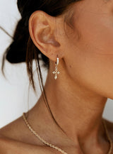 Crosses Don't Count Gold Plated Earrings