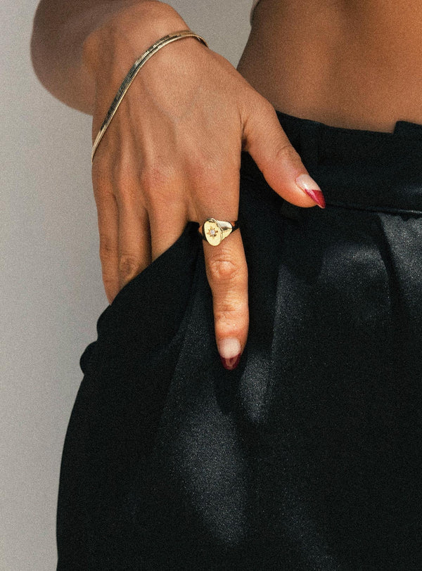 Celestial Love Gold Plated Ring