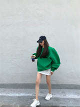 Round Neck Pullover Sweatshirt