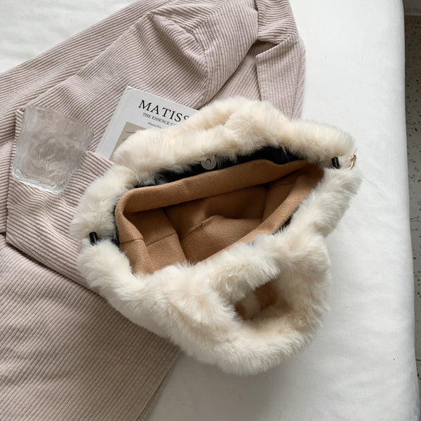 Plush Color Crossbody Bag