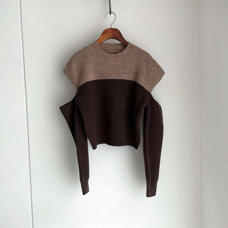 Autumn Temperament Round Neck Sweater