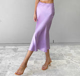 Light silk satin silk Skirt