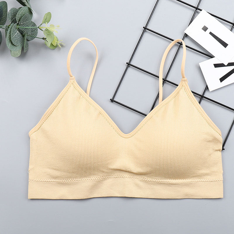 Seamless bra strapless tube top
