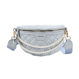 Leather Pearl One-shoulder Belt Bag