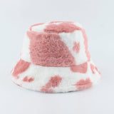 Short brim imitation mink velvet fisherman hat