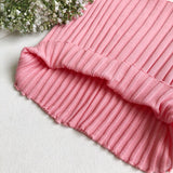 Shoulder short sleeves with wooden ears