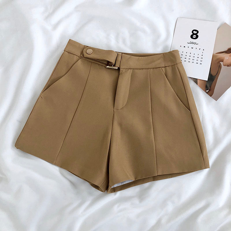 Women's high waist A-line shorts
