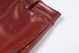 All-match fashionable casual Leather pants