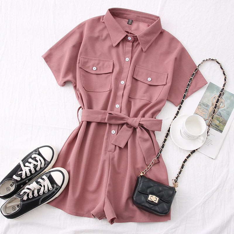 Short Sleeve Jumpsuit