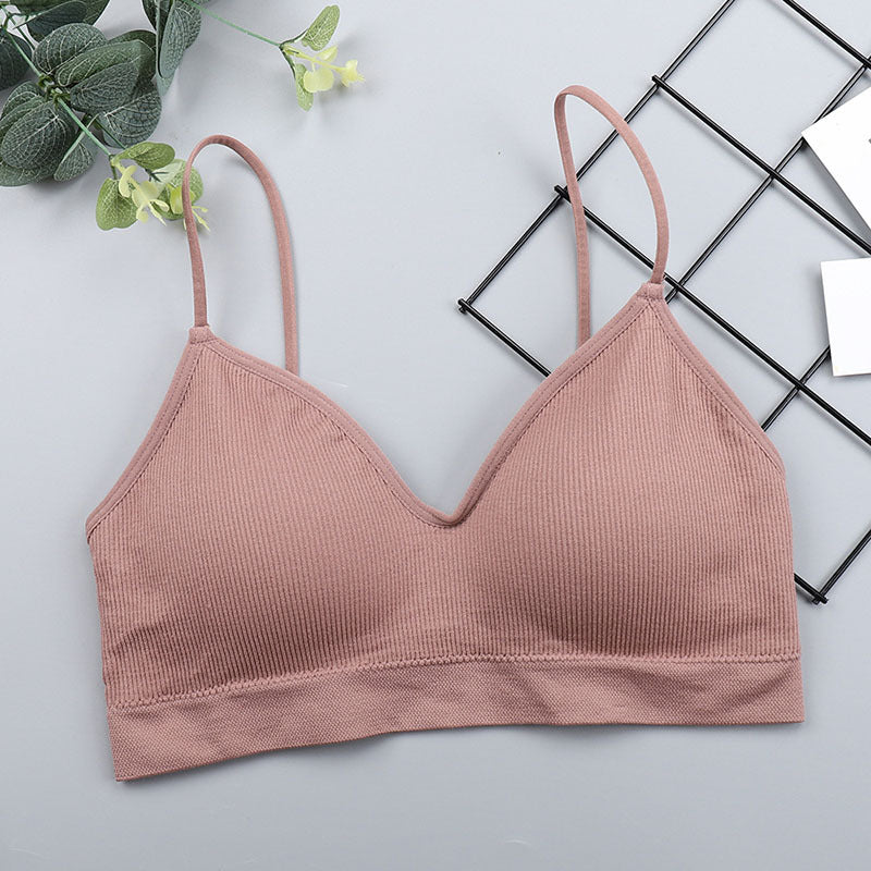 Seamless bra strapless tube top