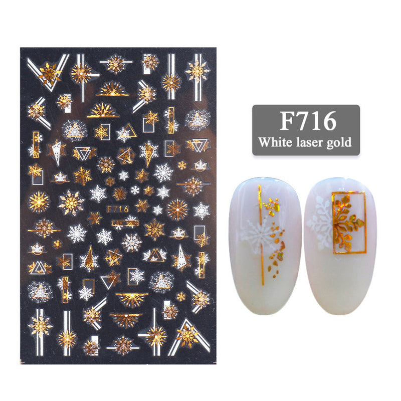 Nail Stickers 3D Christmas Series Two-color