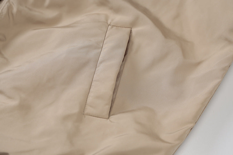 Stand Collar Zipper American Baseball Jacket