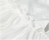 Sling ruffled off-shoulder slim dress