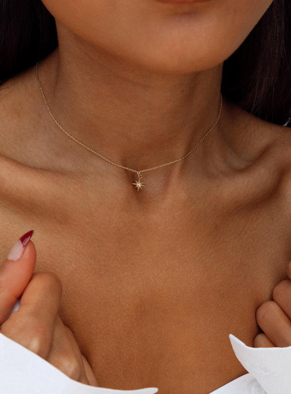 Celestial Love Gold Plated Necklace & Earring Set