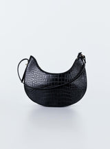 Recycled PU State of Mind Bag Black Croc