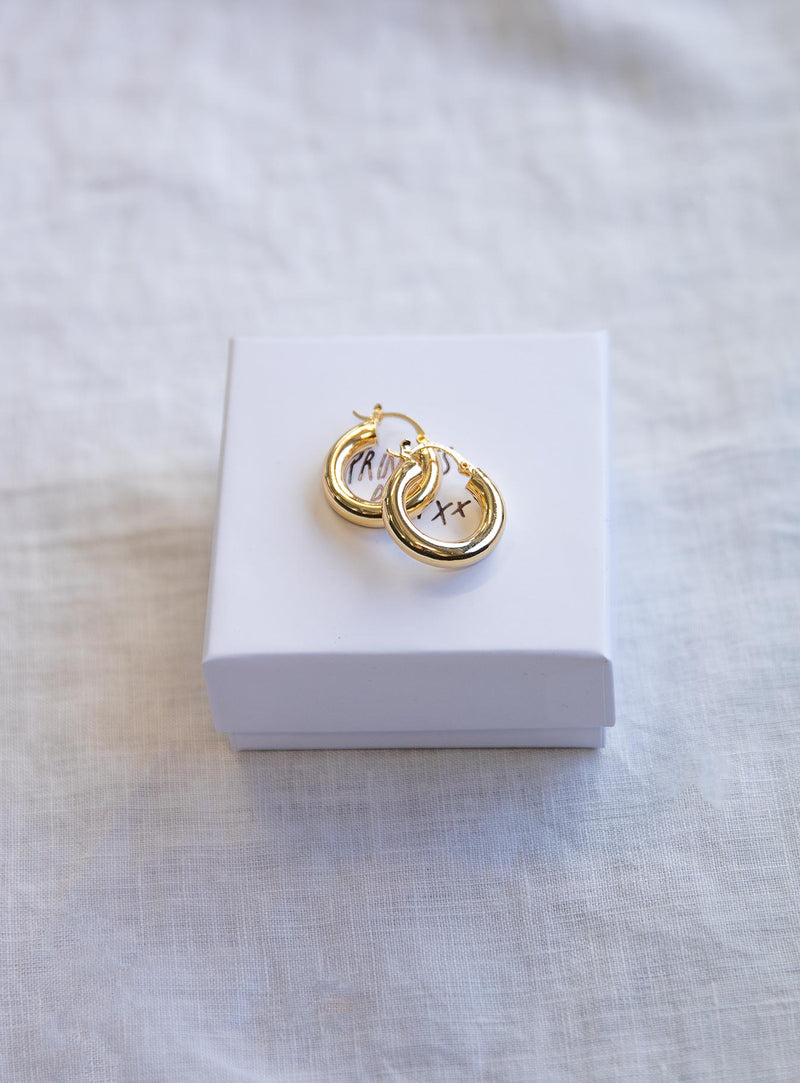 I'm Every Woman Hoop Gold Plated Earrings