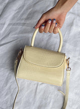 Recycled PU Take It Slow Bag Buttercream