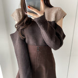 Autumn Temperament Round Neck Sweater