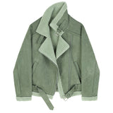 Loose Thermal Locomotive Long Sleeve Jacket