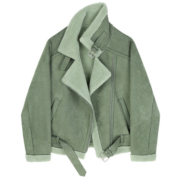 Loose Thermal Locomotive Long Sleeve Jacket