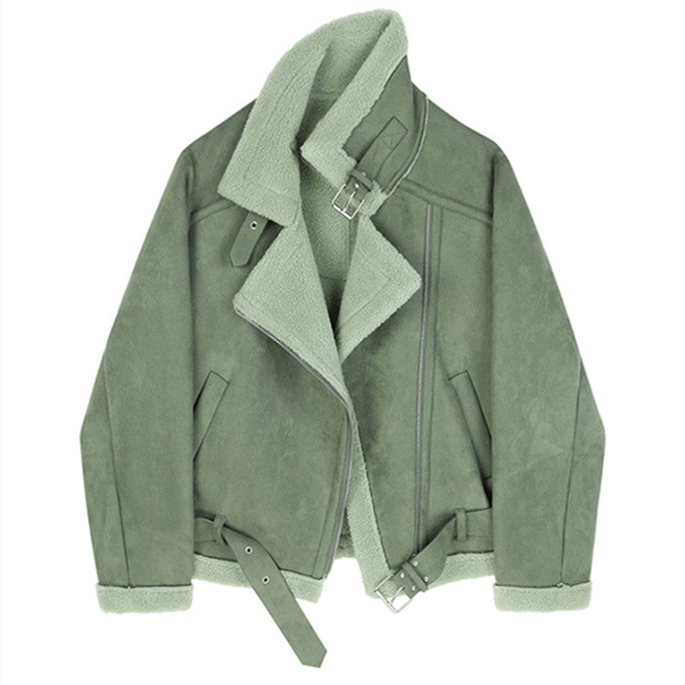 Loose Thermal Locomotive Long Sleeve Jacket