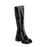 Waterproof Platform Candy Color High Boots