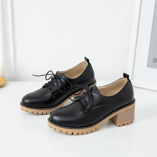 Leather Autumn Single Shoes