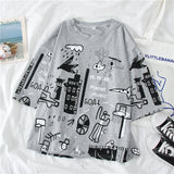 Cartoon Student Short Sleeve Shirt