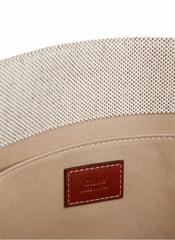 Sac cabas Chloé Woody en toile de coton Multicolore