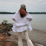 Pure Color Slimming Flared Pants