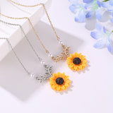 Pearl Sun Flower Necklace