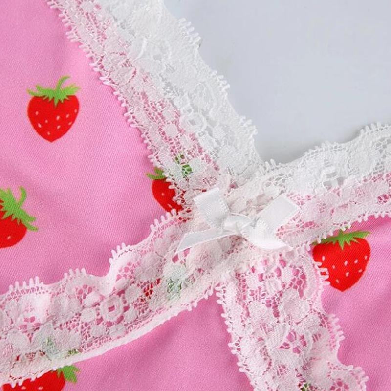 Sexy V-neck Strawberry Camisole