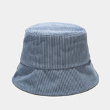Women's solid color corduroy fisherman hat