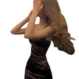 Sexy Bodycon Satin Dress