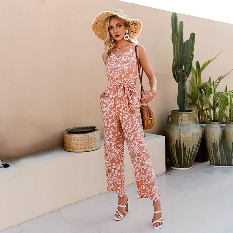 Short Blouse Wide Leg Pants Two-Piece Suit