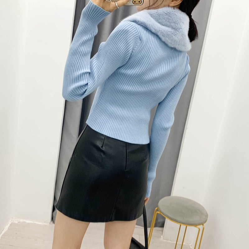 Stitched Stretch Knitted Jacket