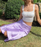 Light silk satin silk Skirt