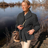 Mid-length casual cotton jacket