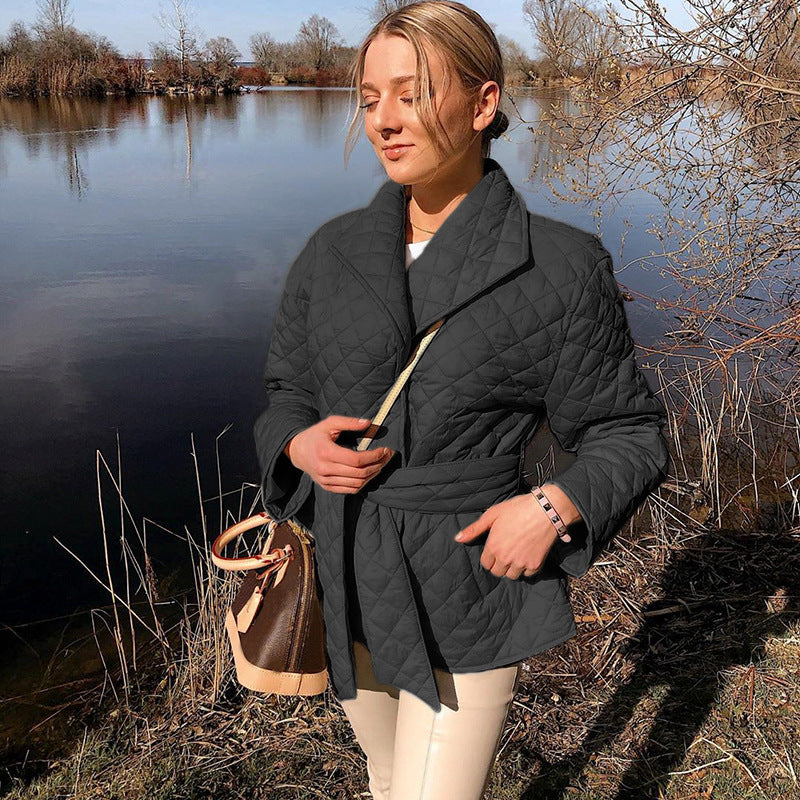 Mid-length casual cotton jacket