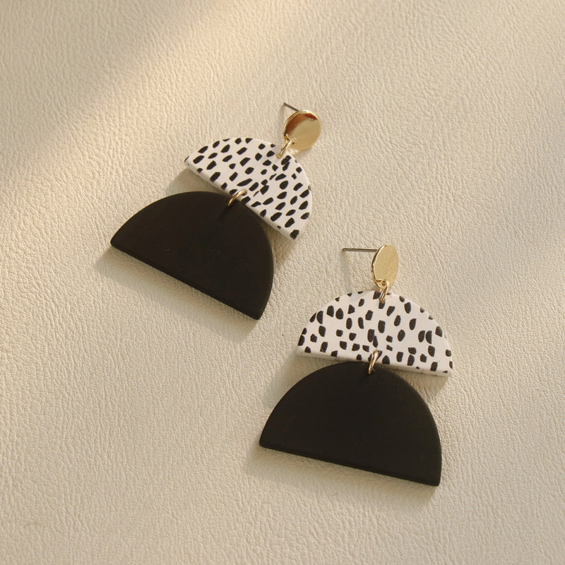 Body Clay Texture Lacquered Acrylic Earrings