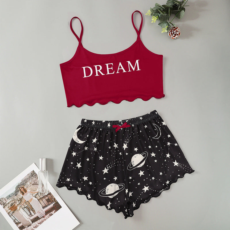 Star Dream Vest Shorts Home Service Set
