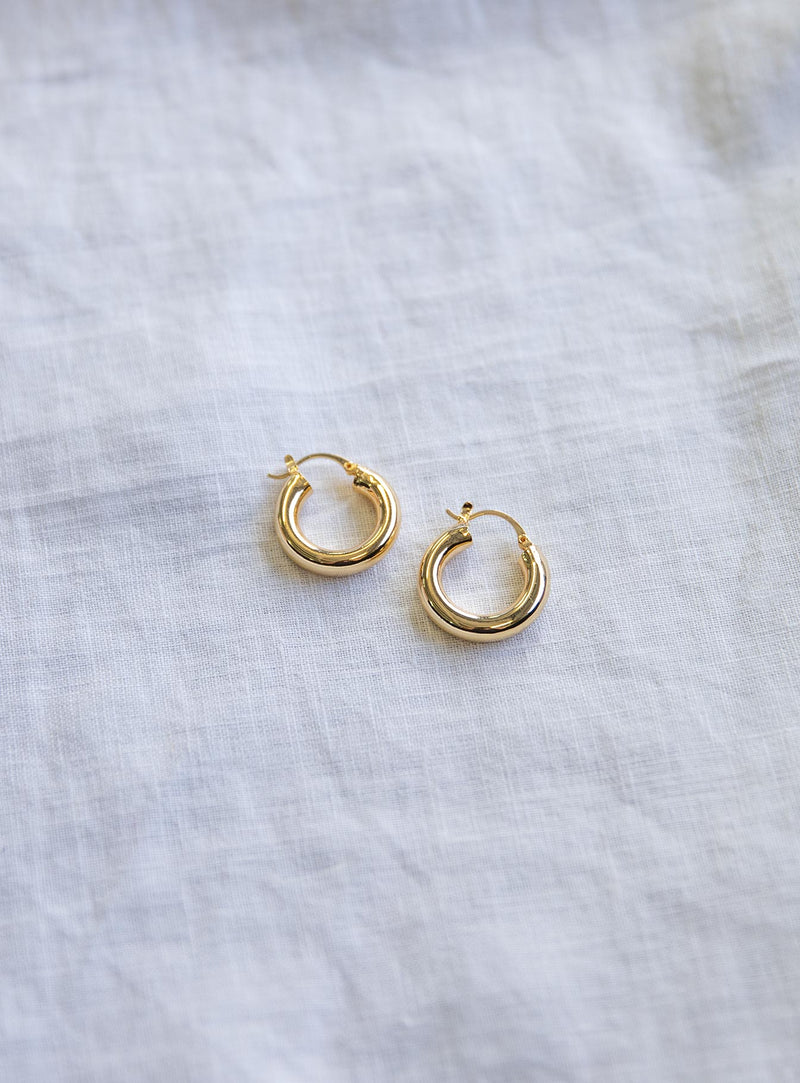 I'm Every Woman Hoop Gold Plated Earrings