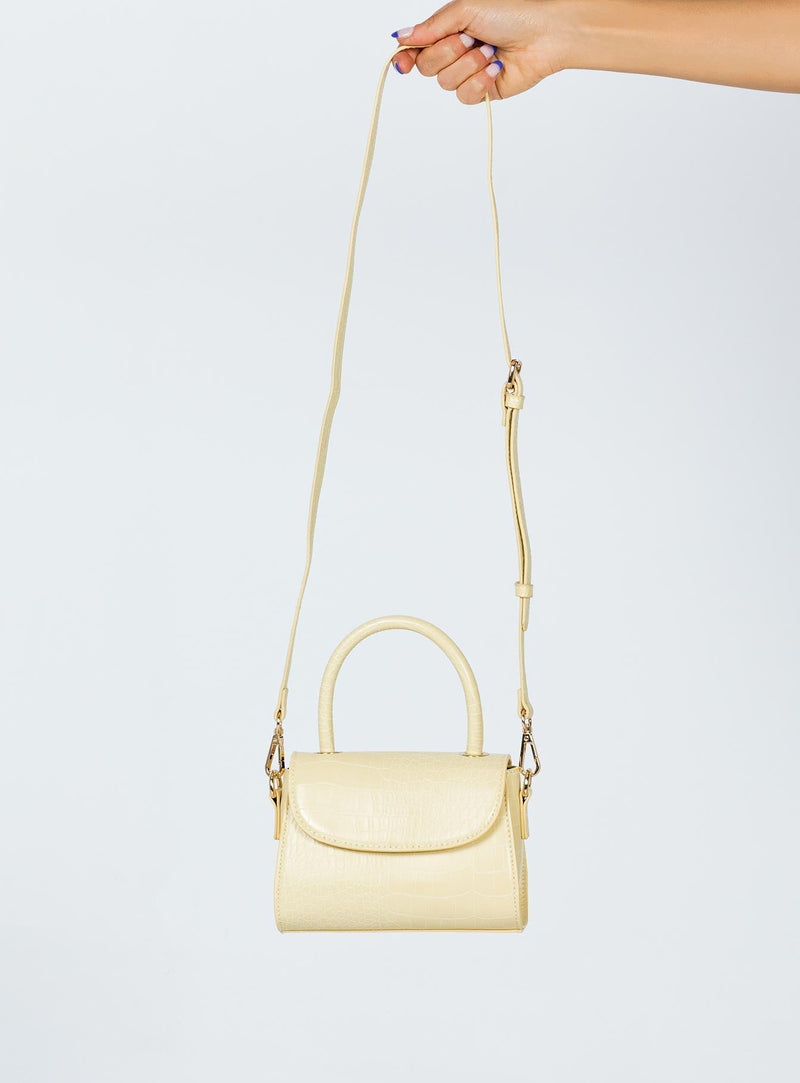 Recycled PU Take It Slow Bag Buttercream