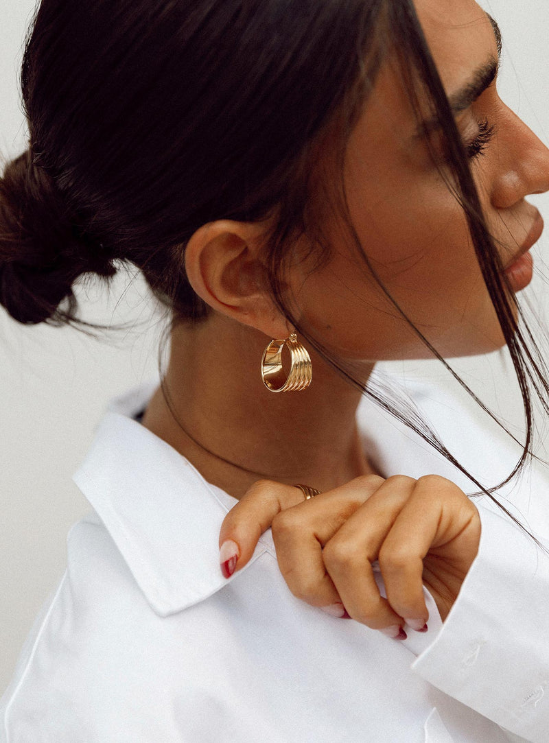 Feeling Free Gold Plated Earrings