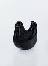 Recycled PU State of Mind Bag Black Croc