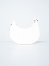 Recycled PU State of Mind Bag White Croc