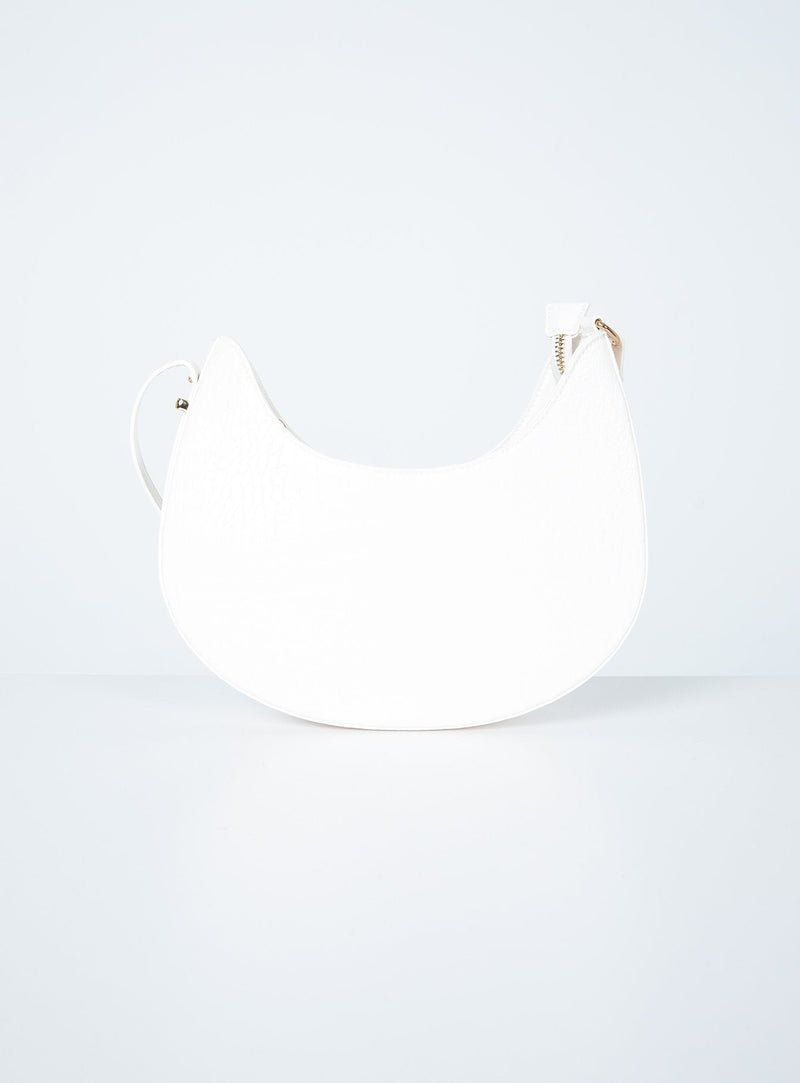 Recycled PU State of Mind Bag White Croc