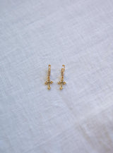 Crosses Don't Count Gold Plated Earrings