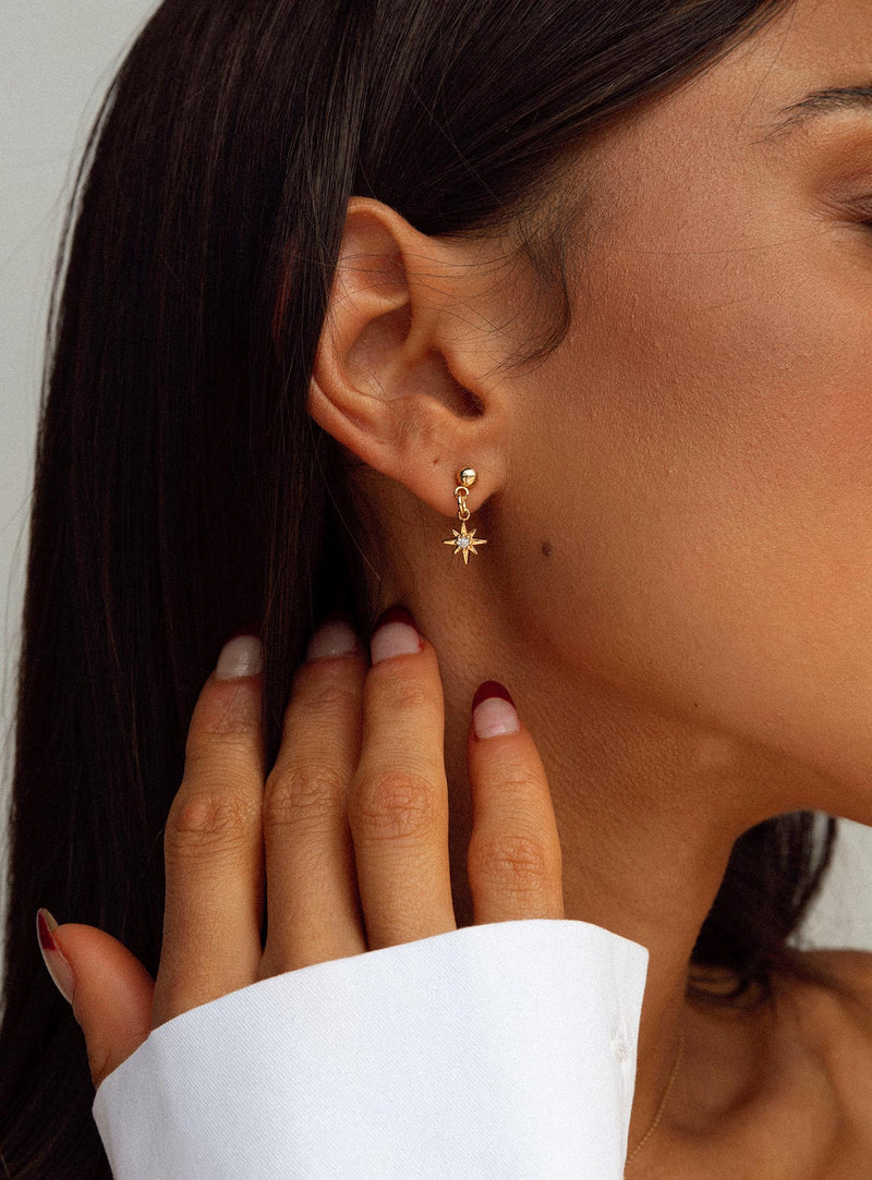 Celestial Love Gold Plated Necklace & Earring Set