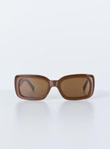 Recycled Plastic Alexis Sunglasses Dark Brown